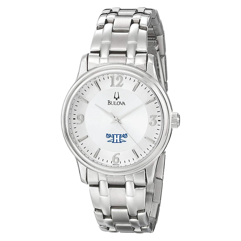 Men's Bulova Silver Hampton Pirates Stainless Steel Quartz Watch