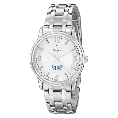 Men's Bulova Silver Hampton Pirates Stainless Steel Quartz Watch