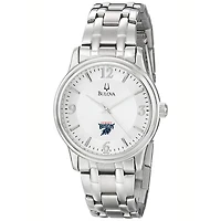 Men's Bulova Silver Howard Bison Stainless Steel Quartz Watch