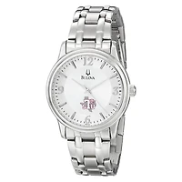 Men's Bulova Silver Texas Southern Tigers Stainless Steel Quartz Watch