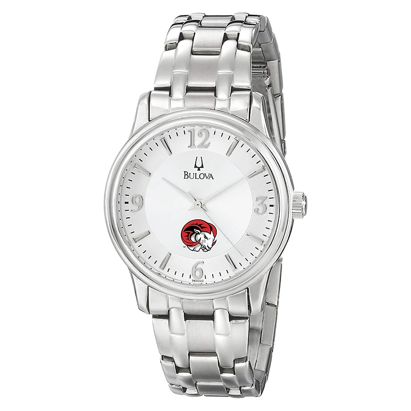 Men's Bulova Silver Winston-Salem State Rams