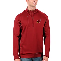 Men's Antigua Cardinal Arizona Cardinals Generation Quarter-Zip Pullover Jacket