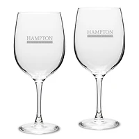 Hampton Pirates 2-Piece Traditional Robusto Red Wine Table Glass Set