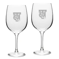 Tuskegee Golden Tigers 2-Piece Traditional Robusto Red Wine Table Glass Set