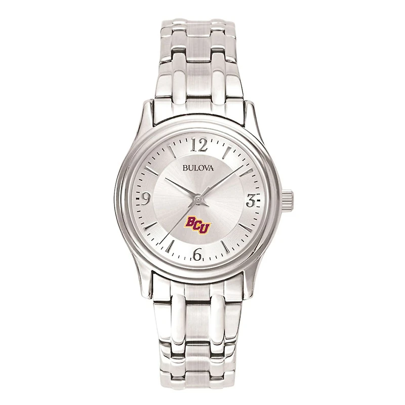 Women's Silver Bethune-Cookman Wildcats Silver Dial Stainless Steel Quartz Watch