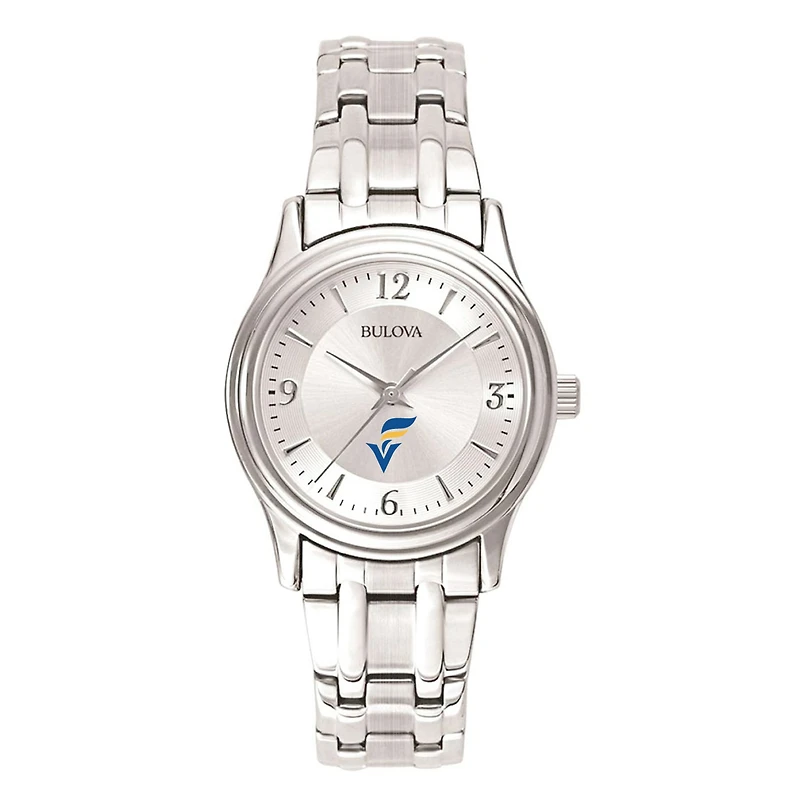 Women's Silver Fort Valley State Wildcats Silver Dial Stainless Steel Quartz Watch