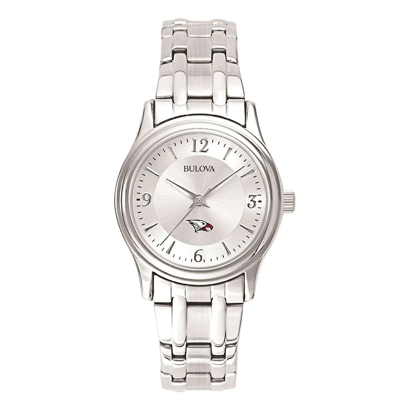 Women's Silver North Carolina Central Eagles Silver Dial Stainless Steel Quartz Watch