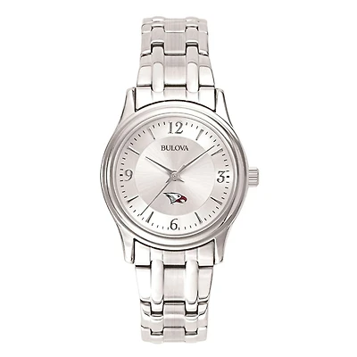 Women's Silver North Carolina Central Eagles Silver Dial Stainless Steel Quartz Watch