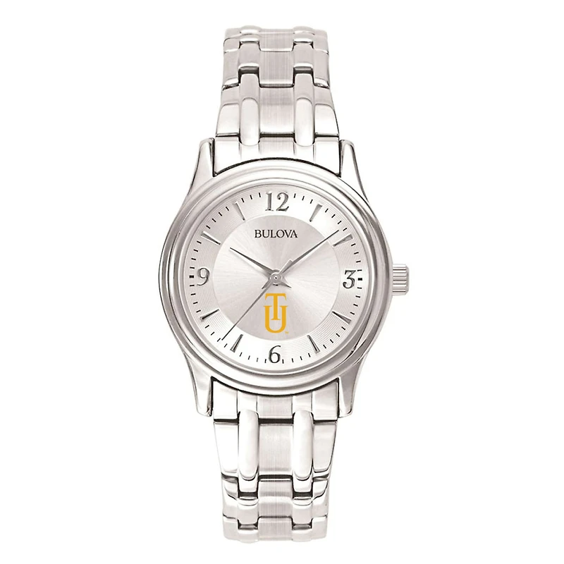 Women's Silver Tuskegee Golden Tigers Silver Dial Stainless Steel Quartz Watch