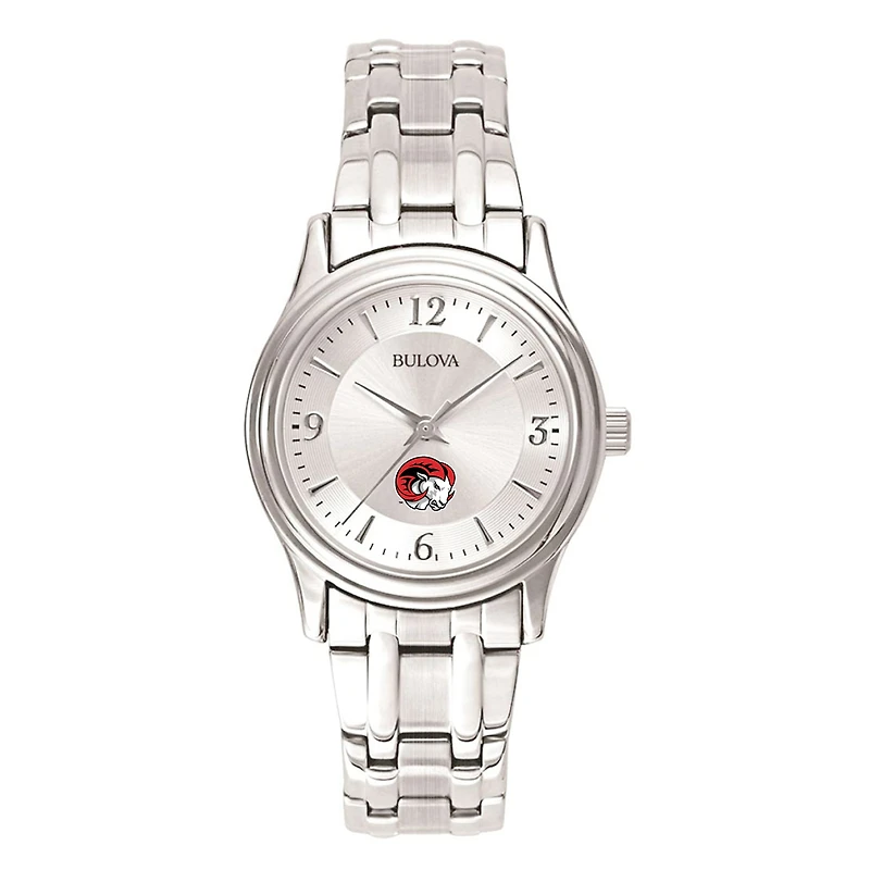 Women's Silver Winston-Salem State Rams Silver Dial Stainless Steel Quartz Watch