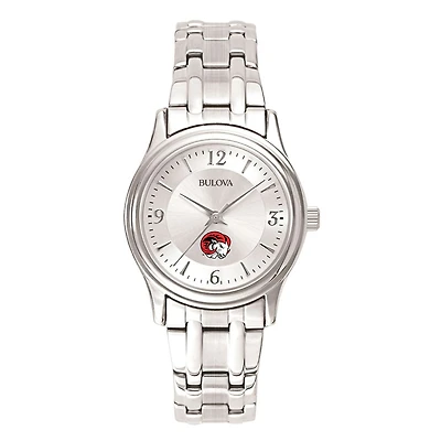 Women's Silver Winston-Salem State Rams Silver Dial Stainless Steel Quartz Watch
