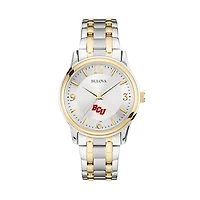 Bulova Silver/Gold Bethune-Cookman Wildcats Classic Two-Tone Round Watch
