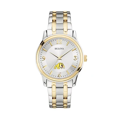 Bulova Silver/Gold Bowie State Bulldogs Classic Two-Tone Round Watch