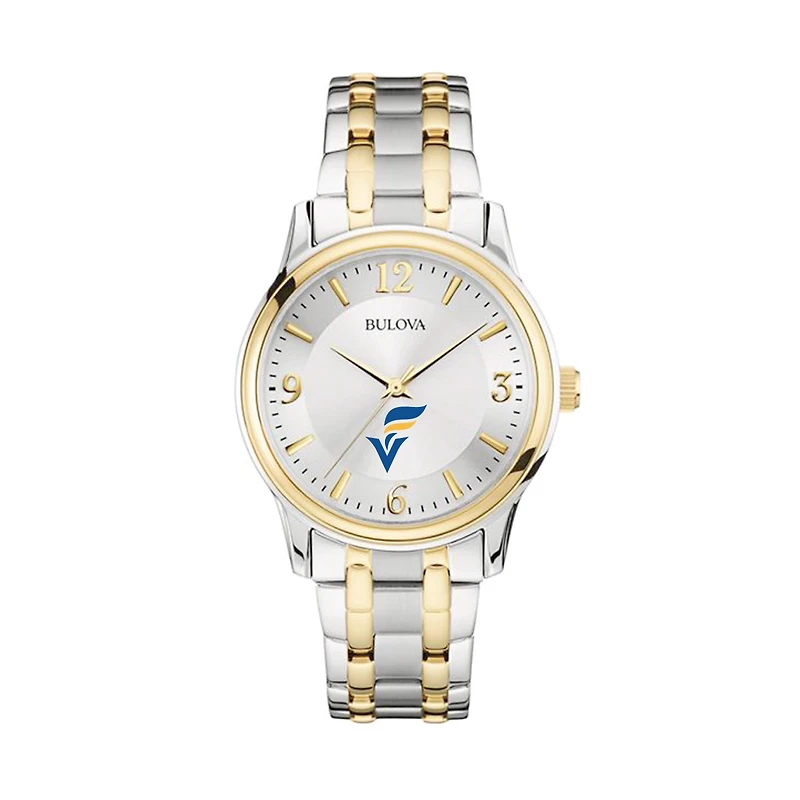 Bulova Silver/Gold Fort Valley State Wildcats Classic Two-Tone Round Watch