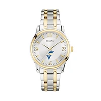 Bulova Silver/Gold Fort Valley State Wildcats Classic Two-Tone Round Watch