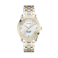 Bulova Silver/Gold Hampton Pirates Classic Two-Tone Round Watch