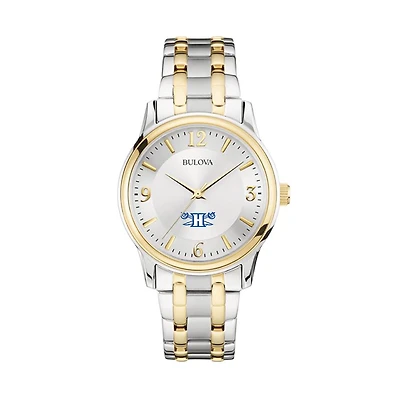 Bulova Silver/Gold Hampton Pirates Classic Two-Tone Round Watch