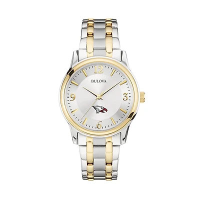 Bulova Silver/Gold North Carolina Central Eagles Classic Two-Tone Round Watch