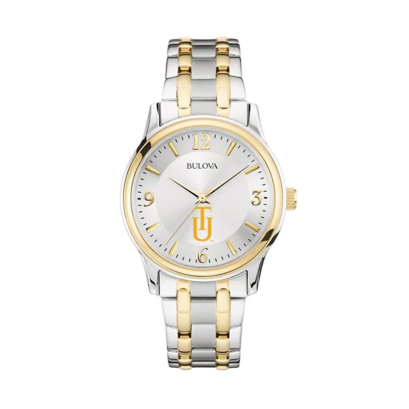 Bulova Silver/Gold Tuskegee Golden Tigers Classic Two-Tone Round Watch