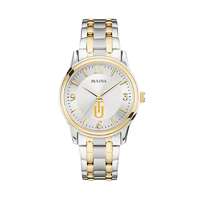 Bulova Silver/Gold Tuskegee Golden Tigers Classic Two-Tone Round Watch