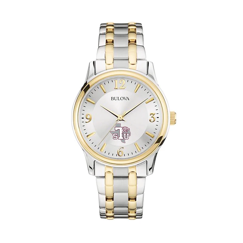 Bulova Silver/Gold Texas Southern Tigers Classic Two-Tone Round Watch