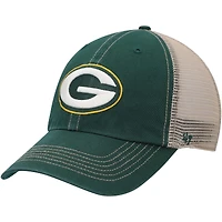 Men's '47 Green/Natural Green Bay Packers Trawler Trucker Clean Up Snapback Hat