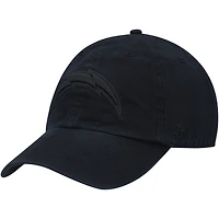 Men's '47 Black Los Angeles Chargers Team Tonal Clean Up Adjustable Hat