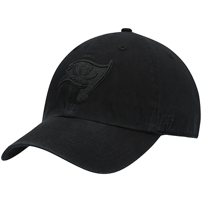 Men's '47 Black Tampa Bay Buccaneers Team Tonal Clean Up Adjustable Hat