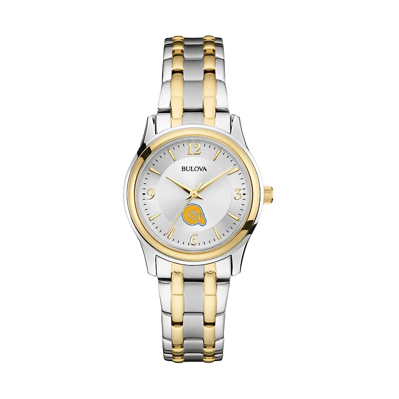 Women's Bulova Silver/Gold Albany State Golden Rams Classic Two-Tone Round Watch