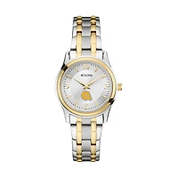 Women's Bulova Silver/Gold Albany State Golden Rams Classic Two-Tone Round Watch