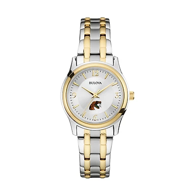 Women's Bulova Silver/Gold Florida A&M Rattlers Classic Two-Tone Round Watch