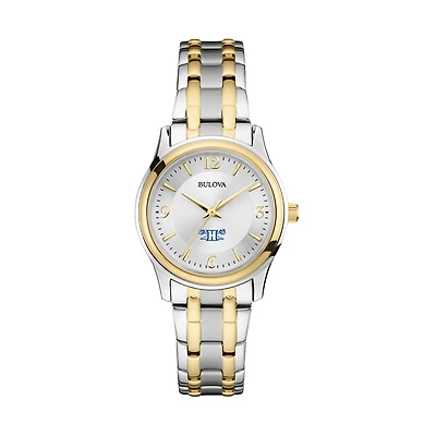 Women's Bulova Silver/Gold Hampton Pirates Classic Two-Tone Round Watch