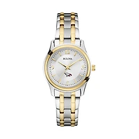 Women's Bulova Silver/Gold North Carolina Central Eagles Classic Two-Tone Round Watch