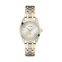 Women's Bulova Silver/Gold Tuskegee Golden Tigers Classic Two-Tone Round Watch