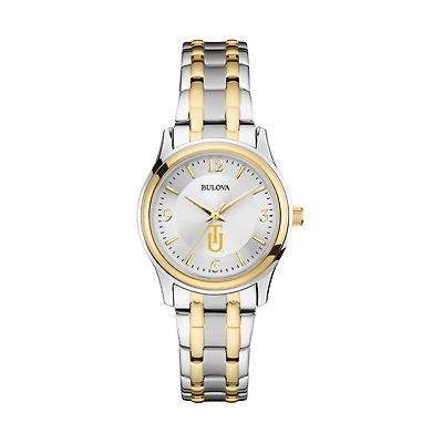 Women's Bulova Silver/Gold Tuskegee Golden Tigers Classic Two-Tone Round Watch