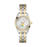 Women's Bulova Silver/Gold XULA Gold Classic Two-Tone Round Watch