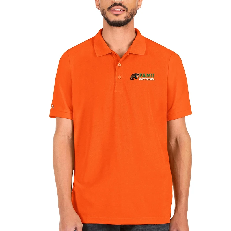 Men's Antigua Orange Florida A&M Rattlers Legacy Pique Polo