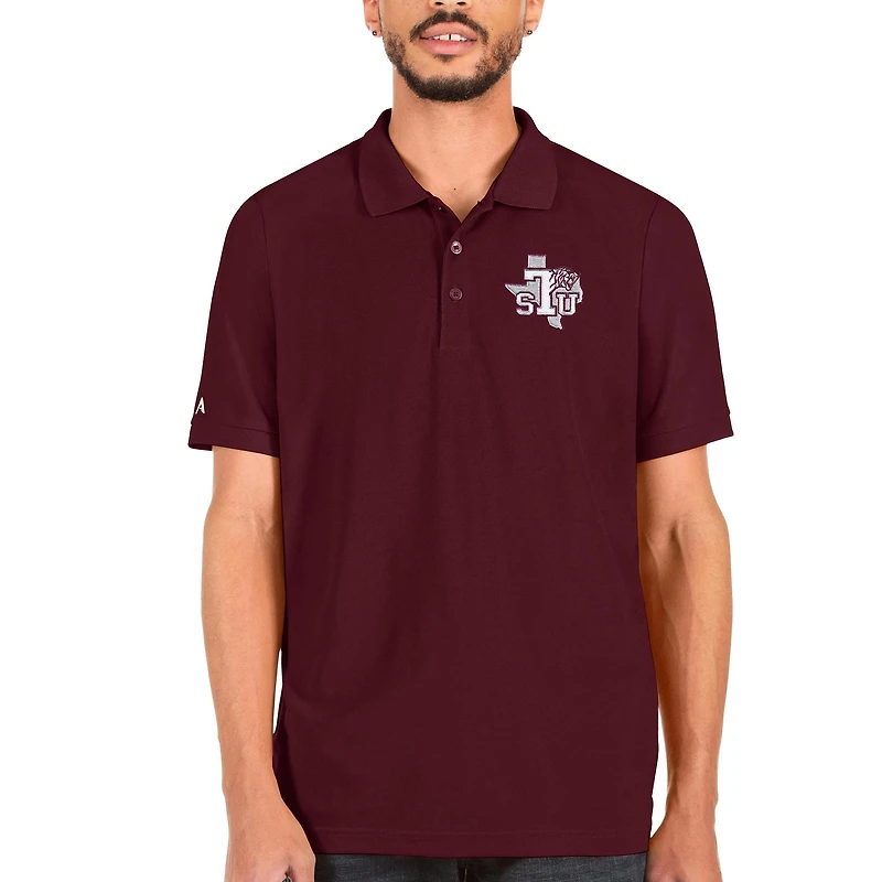 Men's Antigua Maroon Texas Southern Tigers Legacy Pique Polo