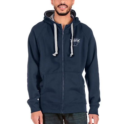 Men's Antigua Navy Howard Bison Victory Full-Zip Hoodie