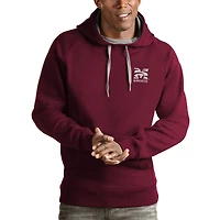 Men's Antigua Maroon Morehouse Maroon Tigers Victory Pullover Hoodie