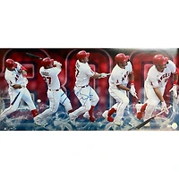 Mike Trout Los Angeles Angels Autographed 300th HR Commemorative Panoramic Collage