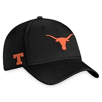 Men's Top of the World Black Texas Longhorns Reflex Logo Flex Hat