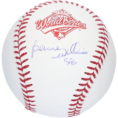 Bernie Williams New York Yankees Autographed Rawlings World Series Logo Baseball