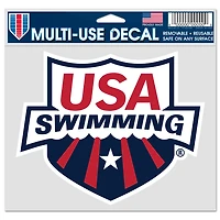 WinCraft Navy/Red USA Swimming 5.75'' x 5.5'' Multi-Use Decal