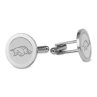 Men's Arkansas Razorbacks Silver Cufflinks