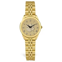 Women's Clemson Tigers Gold Medallion Rolled Link Bracelet Wristwatch