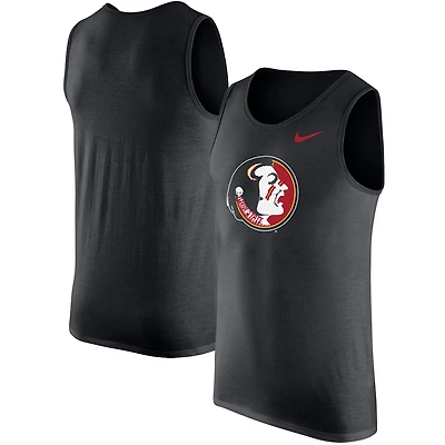 Men's Nike Black Florida State Seminoles Vintage Logo Performance Tank Top