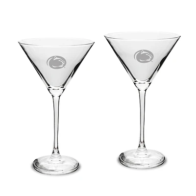 Penn State Nittany Lions Two-Piece Traditional 10oz. Martini Glass Set