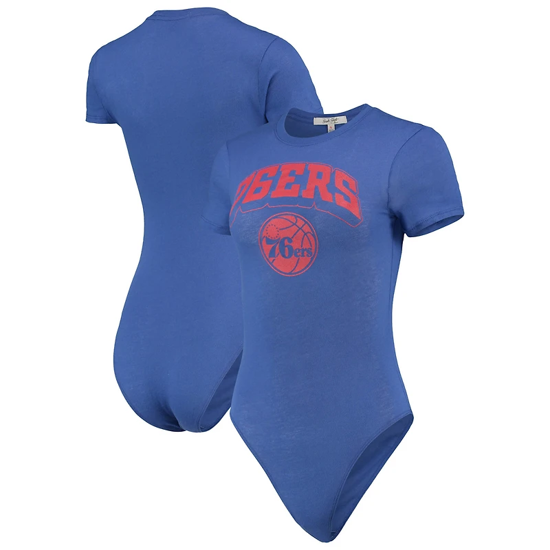 Women's Junk Food Royal Philadelphia 76ers Bodysuit