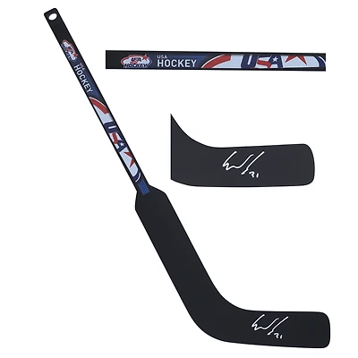 Spencer Knight USA Hockey Autographed Mini Composite Goalie Stick